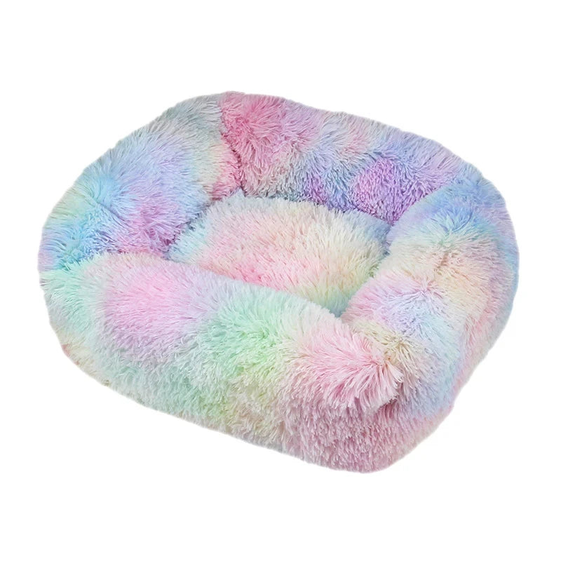 Rectangle Plush Dog Bed Winter Warm Mat