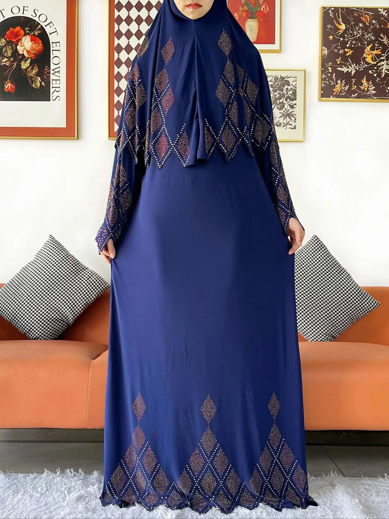 Abaya Set Women Prayer Dress | Long Khimar