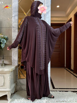 Hooded Hijab With the Long Skirt | Kaftan | Abaya