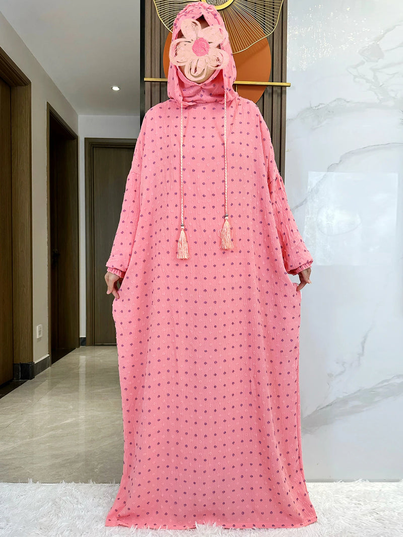 Double Hat Abaya| Women Kaftan