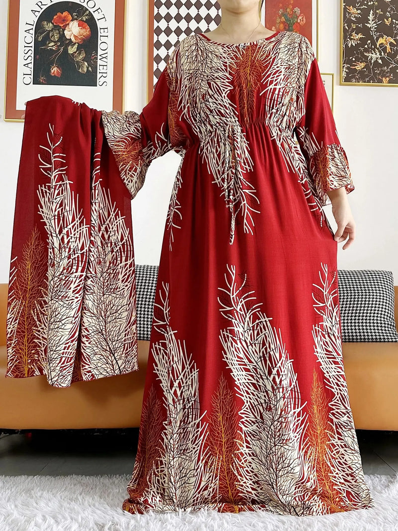 Long Sleeve Dashiki Dress|  Femme Arabia Amira