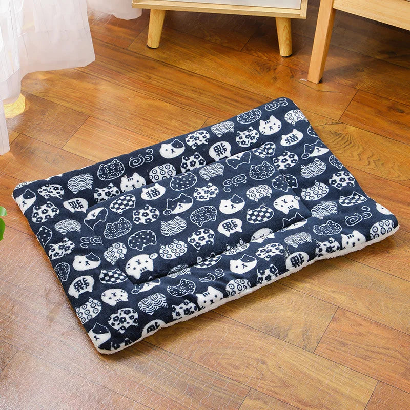 Flannel Pet Sleeping Mat Dog Bed Cat Litter Puppy Bed