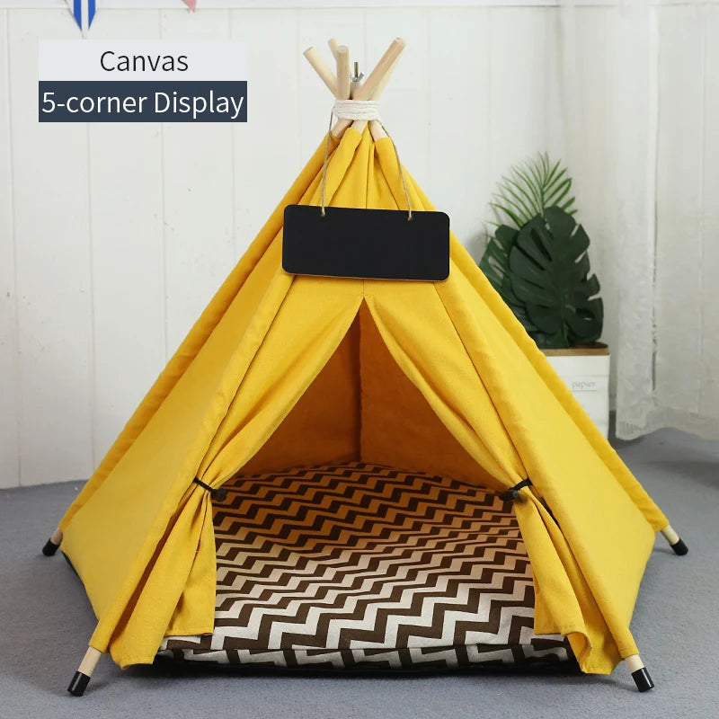 Pet Teepee Tent for Cats and Dogs