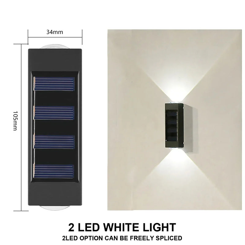 Waterproof Solar Powered Light UP and Down Illuminate