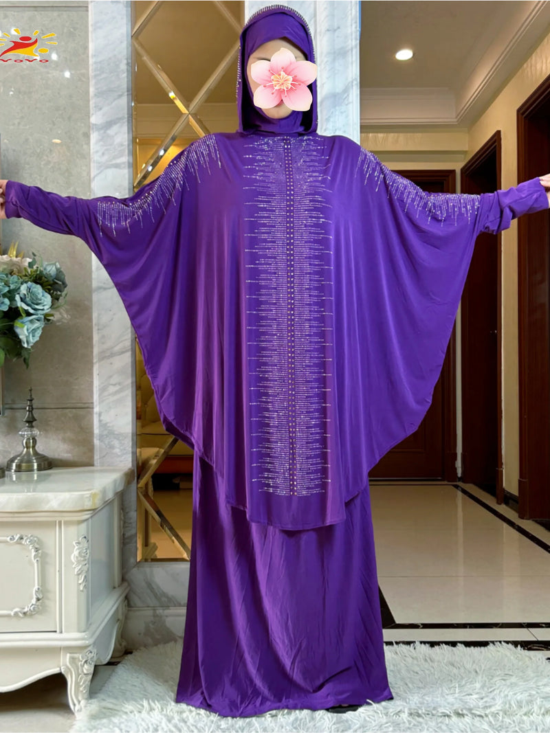 Hooded Hijab With the Long Skirt | Kaftan | Abaya