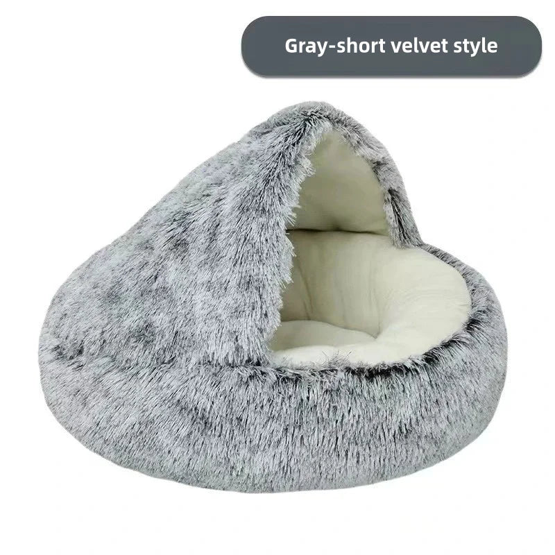 Soft plush pet bed