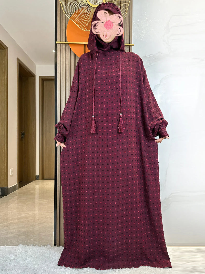 Double Hat Abaya| Women Kaftan