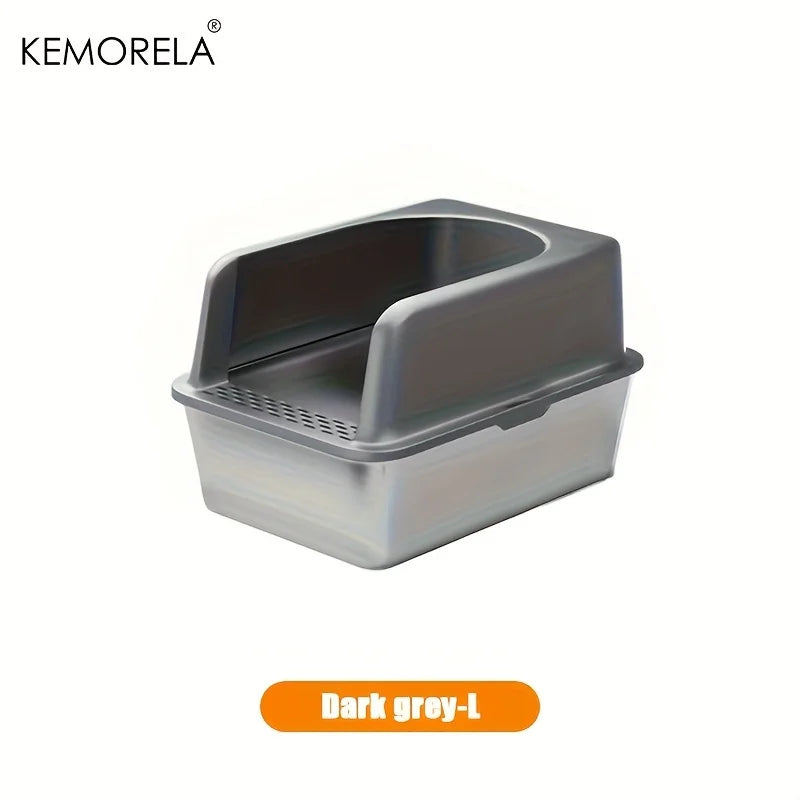 Stainless Steel Litter Box With Lid