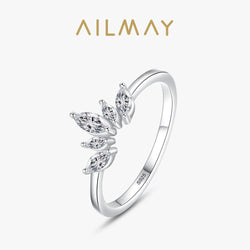 crown Finger Ring Elegant Clear Zircon Rings For Women