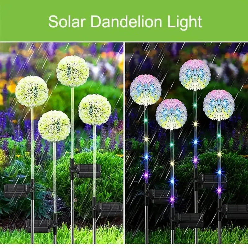 Solar outdoor dandelion lights