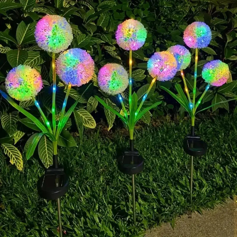 Solar outdoor dandelion lights