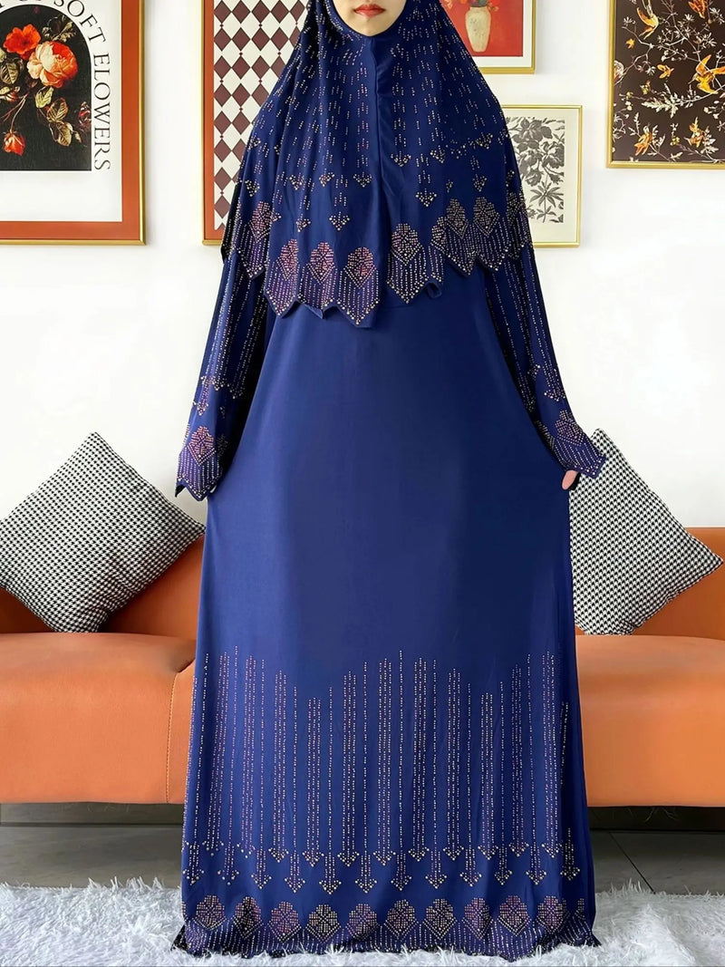 Abaya Set Women Prayer Dress | Long Khimar