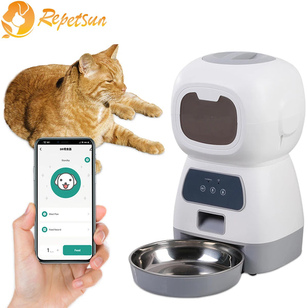 WiFi Smart Swirl Slow Dog Feeder With Voice Recorder