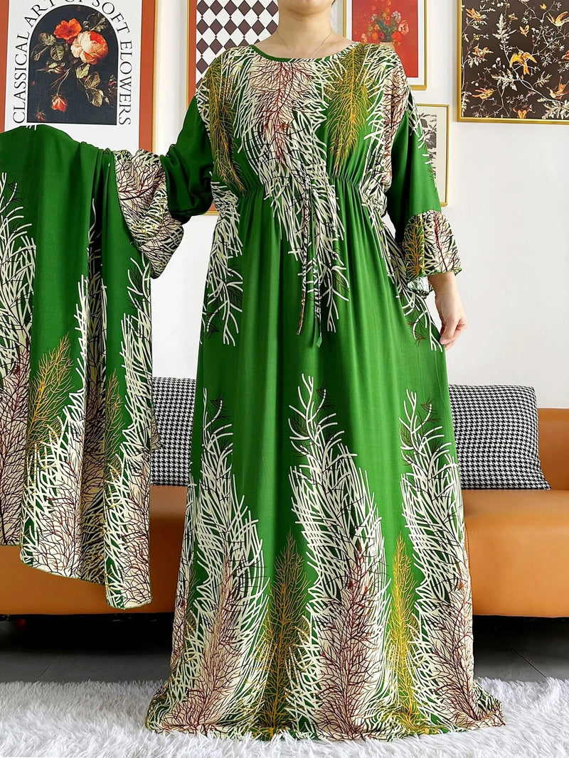 Long Sleeve Dashiki Dress|  Femme Arabia Amira