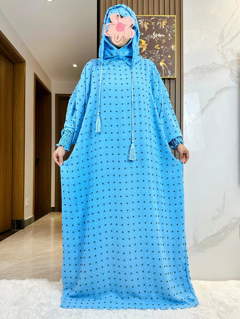 Double Hat Abaya| Women Kaftan