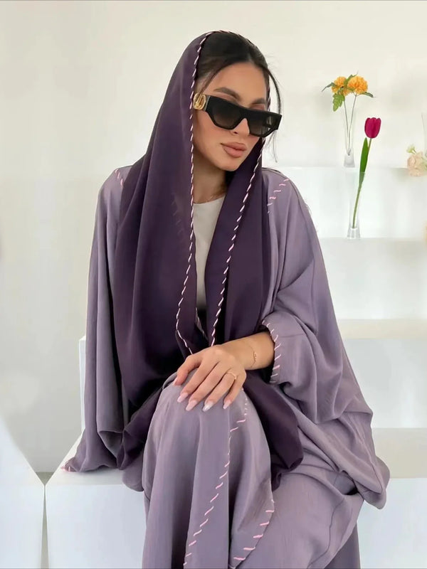 Abaya with Scarf 2 Piece Set