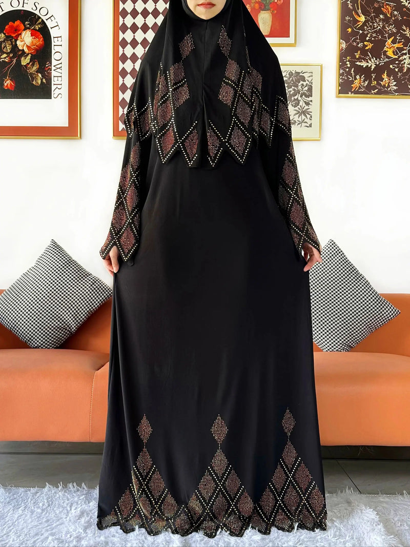 Abaya Set Women Prayer Dress | Long Khimar