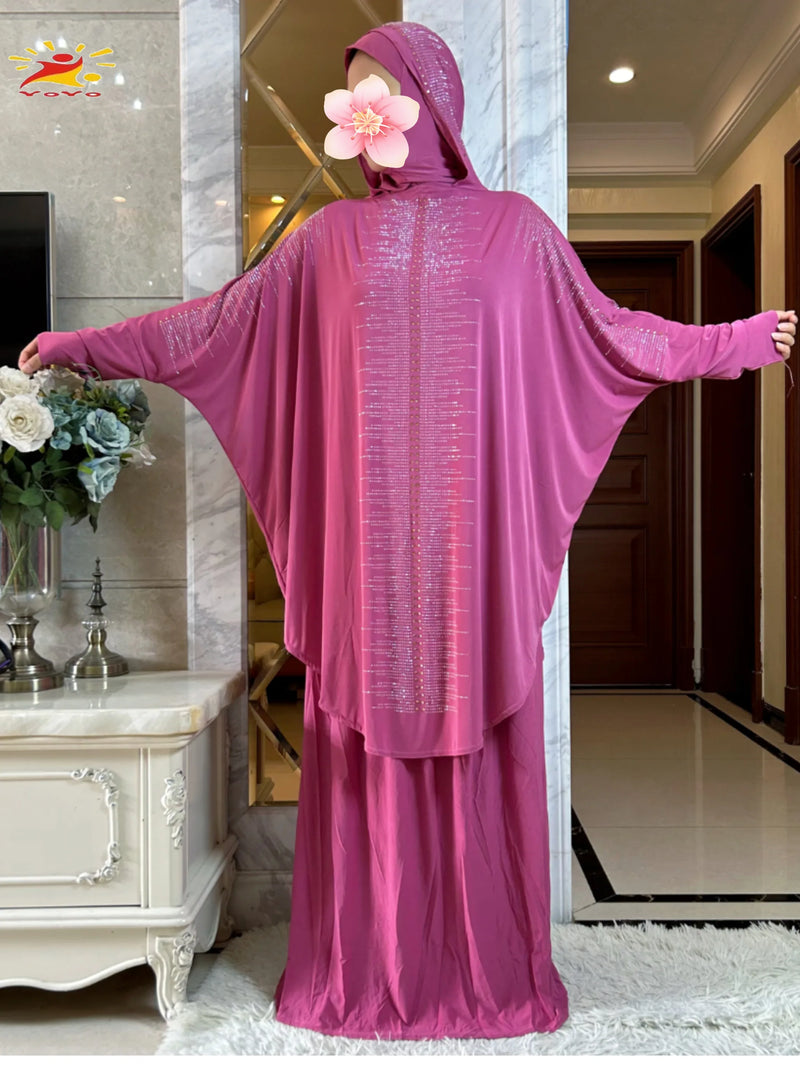 Hooded Hijab With the Long Skirt | Kaftan | Abaya