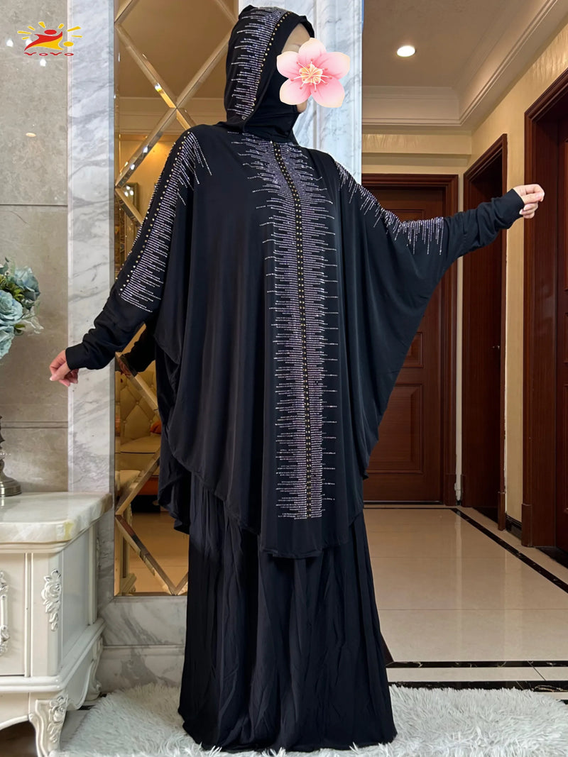 Hooded Hijab With the Long Skirt | Kaftan | Abaya