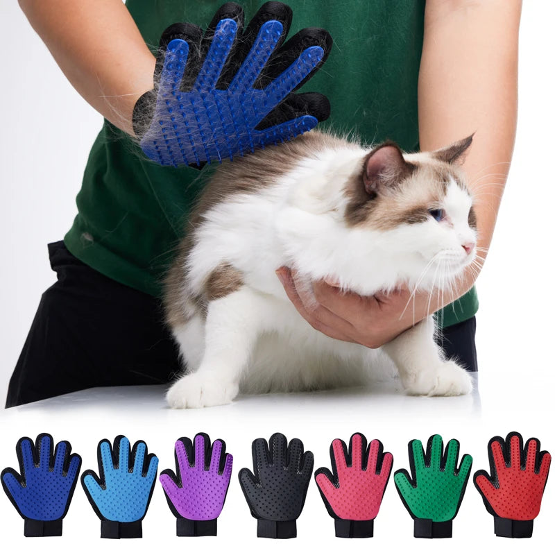 Pet Glove Cat Grooming   Hair Deshedding Brush