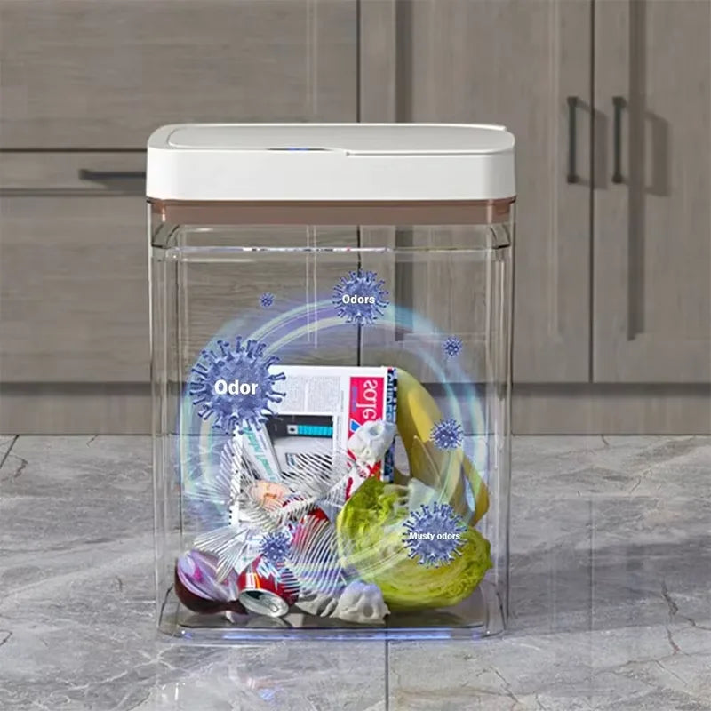 15L smart bathroom trash can