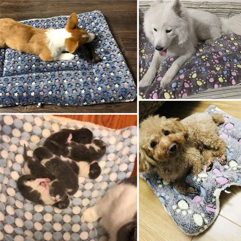 Flannel Pet Sleeping Mat Dog Bed Cat Litter Puppy Bed