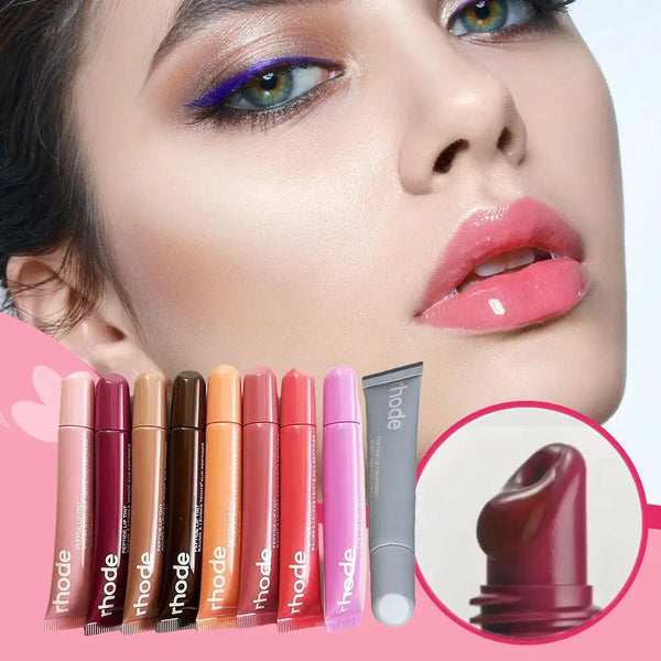 Jelly Bean Lip Gloss  Pocket Blush Stick Moisturizing Toast Lip Waterproof Makeup Set