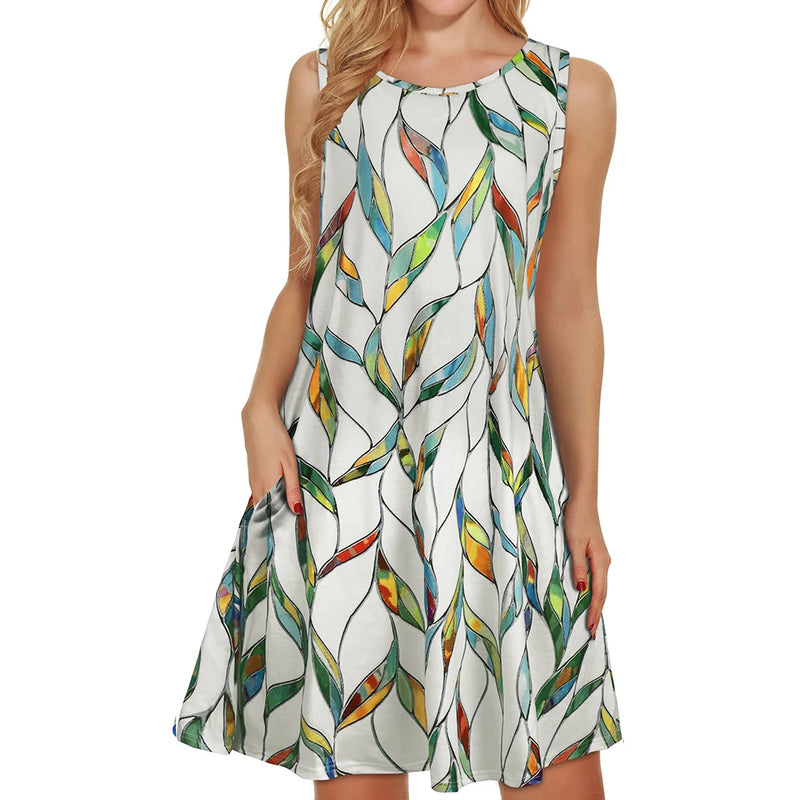 women's knee-length Summer dress | Beachwear