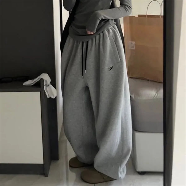 Gray Oversize Style Loose Sweatpant