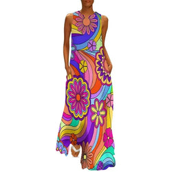 Flower Power Women Dress Summer