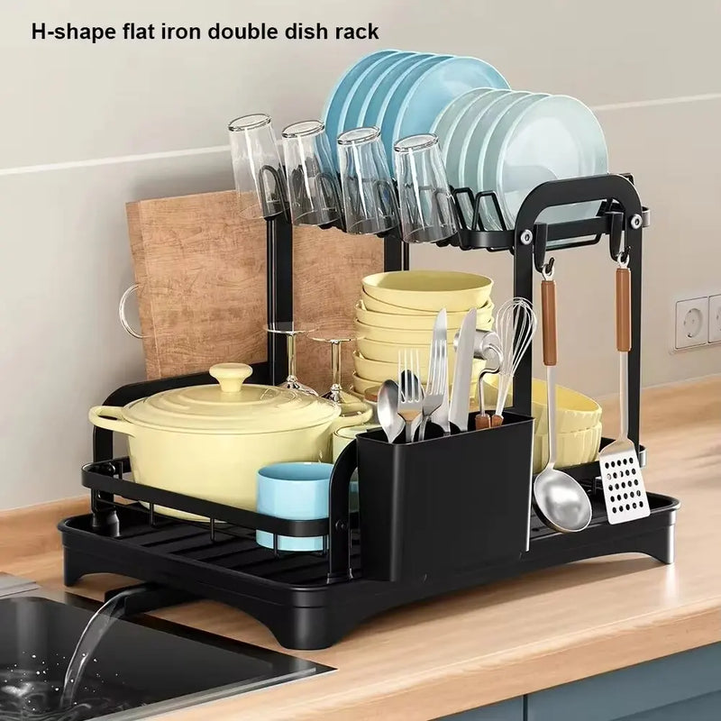 Dish Bowl Drainer Storage Rack Kitchen Dish Drying Rack