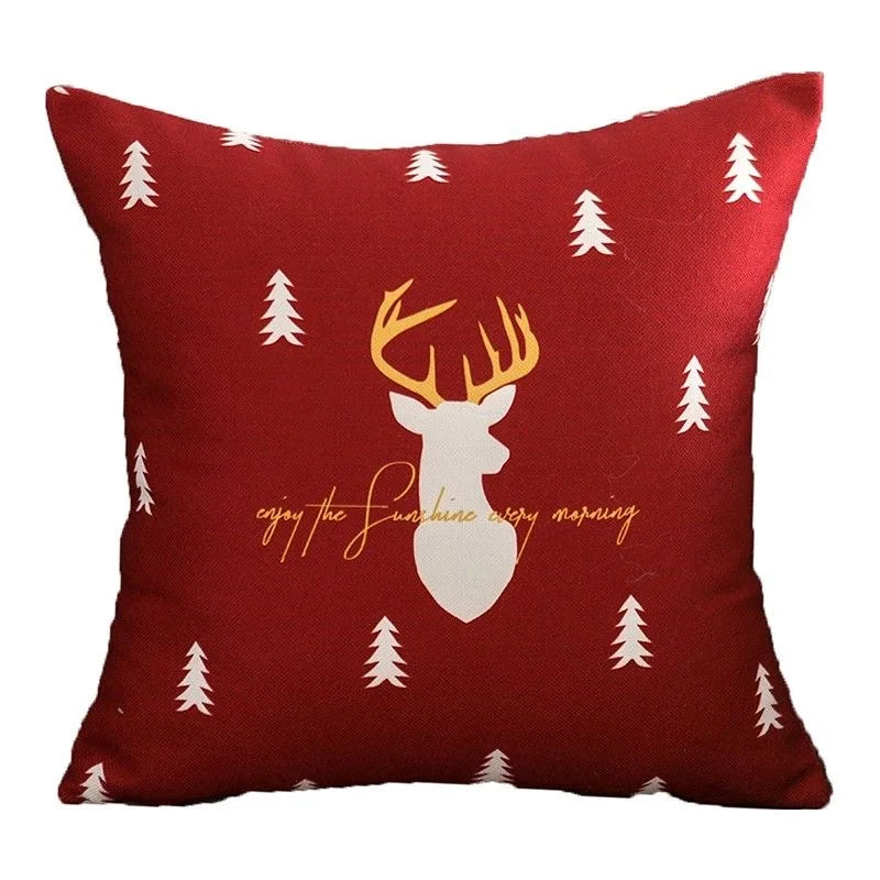 Christmas cartoon pillow cover