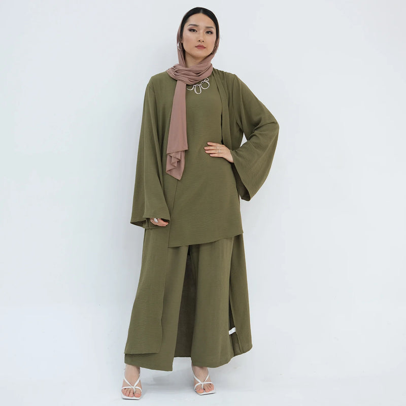 Abayas For Women | 3 Pieces Set  Abaya