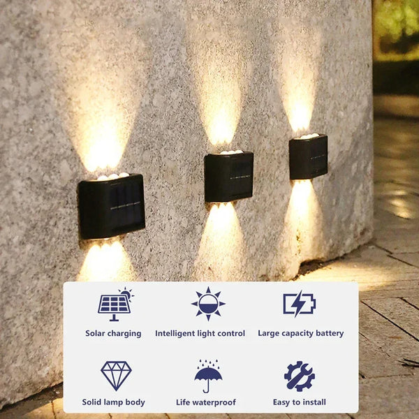 Waterproof Solar Powered Light UP and Down Illuminate