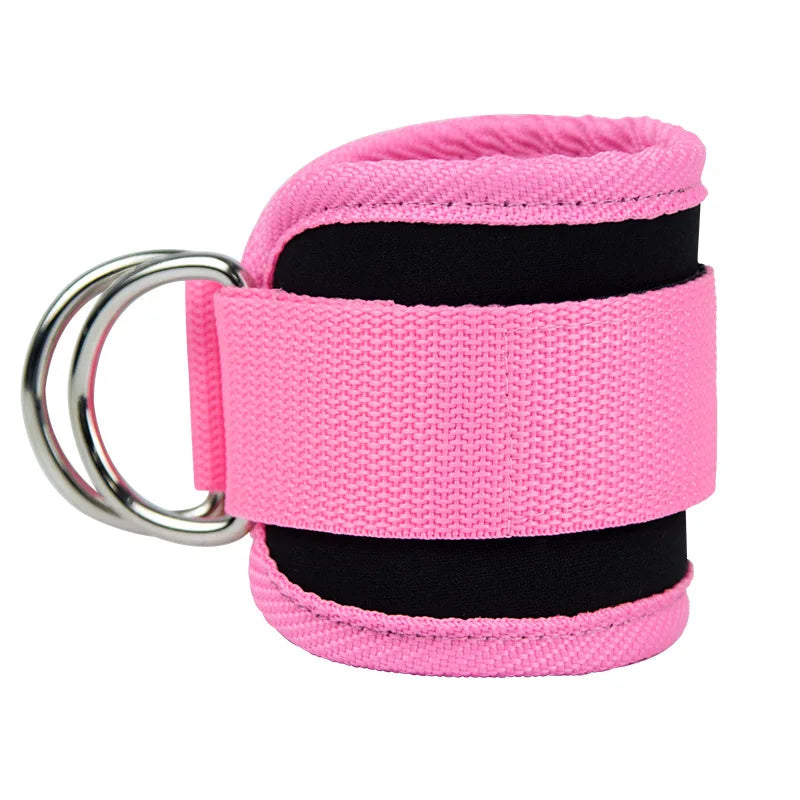 Gym Ankle Straps Double D-Ring Adjustable Neoprene