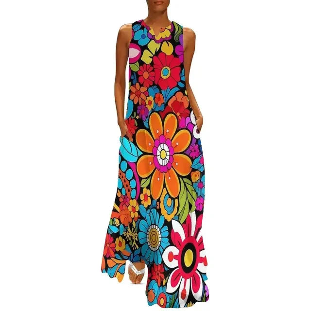 Flower Power Women Dress Summer