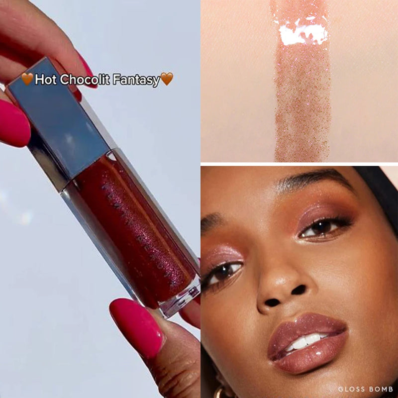 High Shine Lip Gloss Glitter Moisturizing  Long Lasting Liquid Lipstick