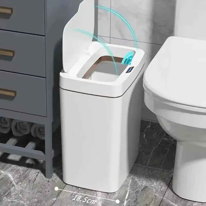 15L smart bathroom trash can