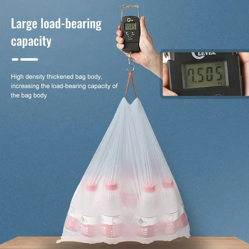 Disposable Trash Bags with Drawstrings for Home