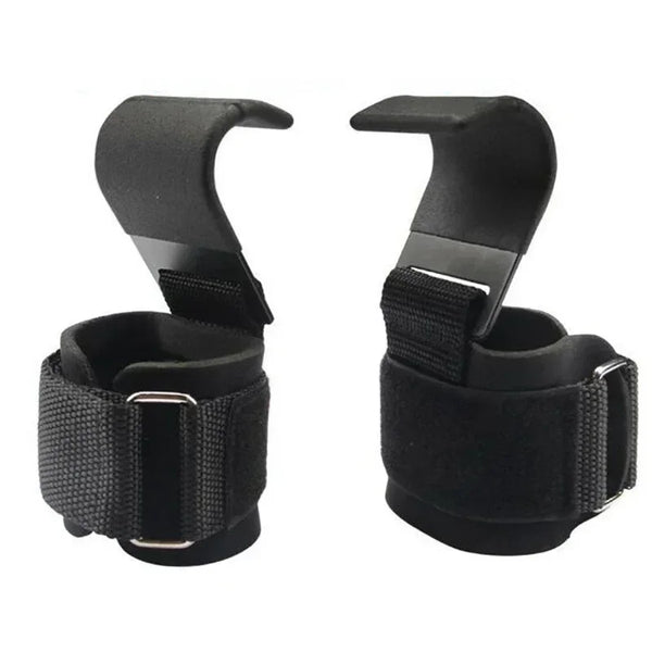 1PC Weight Lifting Hook Grips with Wrist Wraps