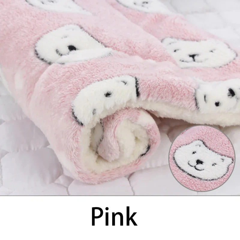 Flannel Pet Sleeping Mat Dog Bed Cat Litter Puppy Bed