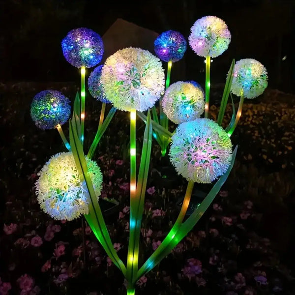 Solar outdoor dandelion lights