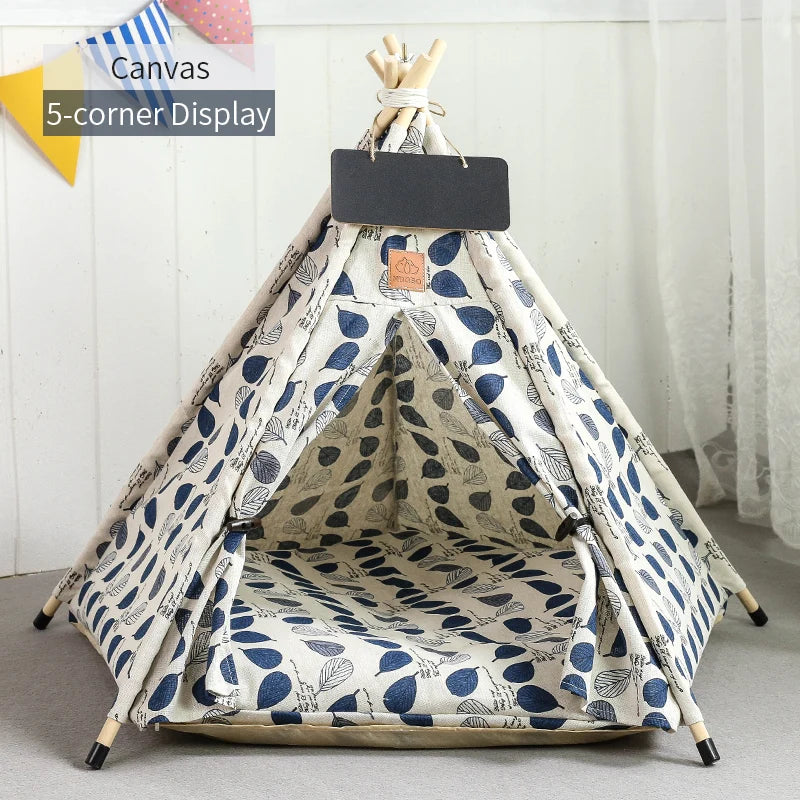 Pet Teepee Tent for Cats and Dogs