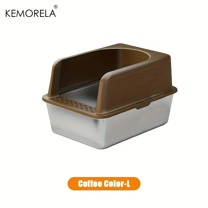 Stainless Steel Litter Box With Lid