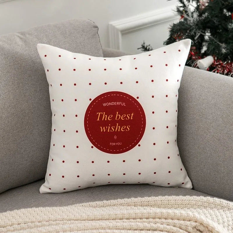 Christmas cartoon pillow cover