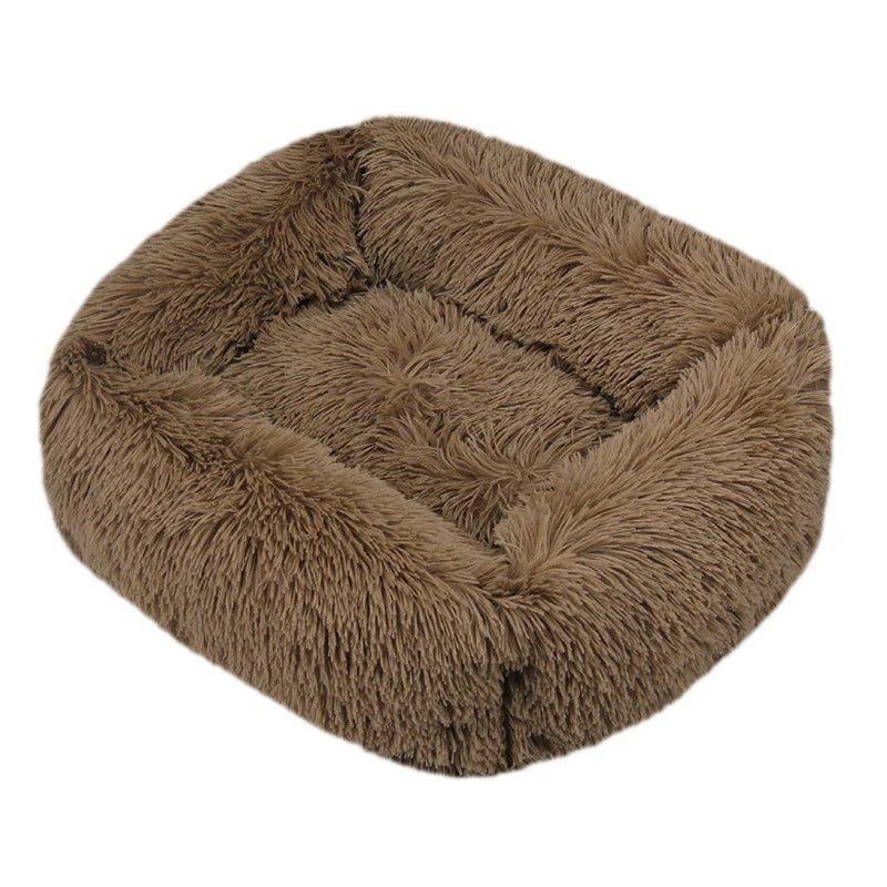 Rectangle Plush Dog Bed Winter Warm Mat