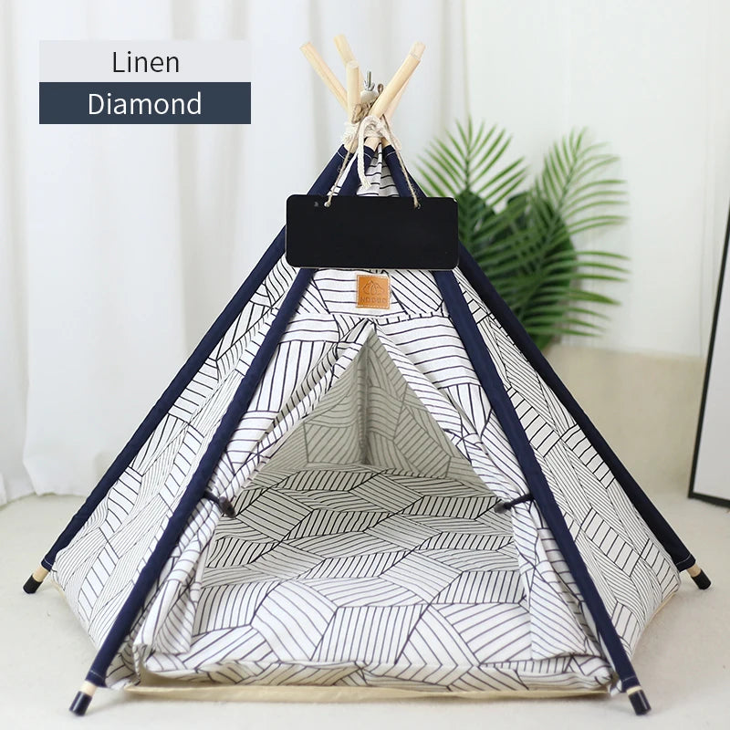 Pet Teepee Tent for Cats and Dogs