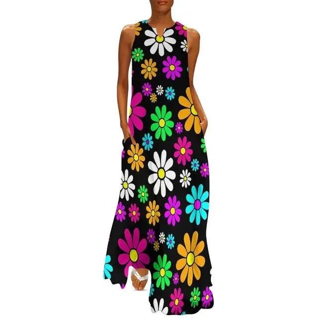 Flower Power Women Dress Summer