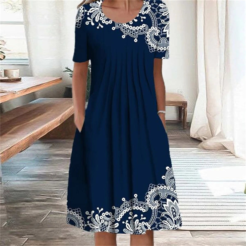 Elegant Dress Women Casual Loose Dresses