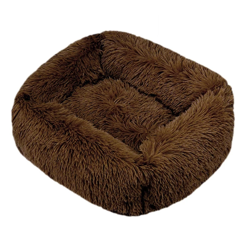 Rectangle Plush Dog Bed Winter Warm Mat